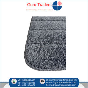 Alfombrilla de baño con patrón sólido de material de poliéster 100%, alfombrillas de baño suaves y duraderas de excelente calidad para uso doméstico y en hoteles - Product Image 6