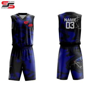 Excellent Quality Men's Basketball Uniform Set Custom Printed Quick Dry Crew Neck Basketball Uniform <b>Kits</b> - Product Image 5