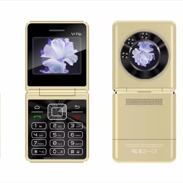 Fast Supply Speed 2G Unlocked Flip Button Elderly Phone V1FLIP Dual Sim Cell Phone