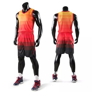 Venta al por mayor nueva ropa deportiva Basket Ball Jersey conjunto corto reversible aparejos sarga uniforme de baloncesto con patrón personalizado - Product Image 2