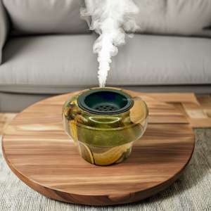 Premium Quality Wood and Resin <b>Bukhoor</b> <b>Burner</b> Decorative Incense Holder for Gift Long Lasting Fragrance At Discounted Price - Product Image 3