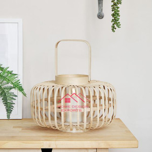 โคมไฟหวายทำด้วยมือโคมไฟพลังงานแสงอาทิตย์แบบชาร์จไฟได้สำหรับตกแต่งบ้าน - Product Image 4