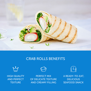 Rouleau de crabe au fromage et aux herbes Santa Bremor 180 g Produit surimi, Vente en gros du fabricant - Product Image 4