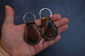 Porte-clés en cuir Un modèle Pdf et un tutoriel vidéo Edc Essential Craft LKCN-0006D - Product Image 2