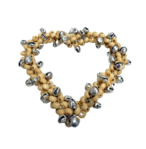 Latest Design Home <b>Decoration</b> Set of 3 Iron/Beads Hanging <b>Heart</b> Nickel Plating Wall Hanging for Home <b>Decoration</b> Handmade - Product Image 2