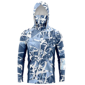 Conception de logo, protection solaire extérieure, anti-UV, sweat-shirt de pêche léger et respirant, jersey personnalisé, chemise de pêche à capuche UPF50 - Product Image 4