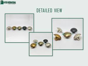 Bouton d'armoire classique rond en laiton, poignée d'armoire, matériel fait à la main, vente en gros, boutons en vrac - Product Image 6