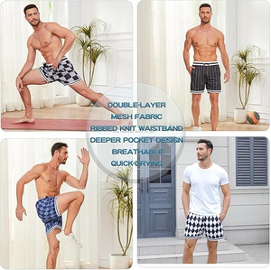 Custom Blank Mesh Streetwear Shorts Poliéster Hombres Fitness Shorts para hombres Entrenamiento Gimnasio Wear Hombres Shorts - Product Image 5