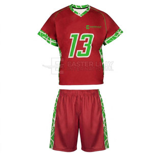 Conjunto de camiseta y pantalones cortos de lacrosse personalizados para jóvenes, uniforme de rendimiento que absorbe la humedad para jugadores de equipo - Product Image 2