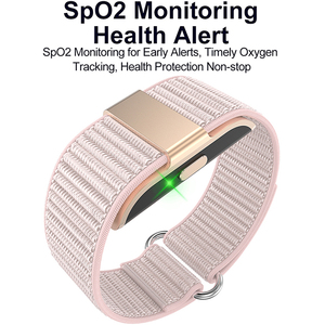 Bracelet intelligent avec bracelet en nylon, étanche IP68, moniteur de fréquence cardiaque et de sommeil, montre de fitness unisexe - Product Image 4