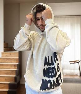 Sudadera colorida Hip Hop con estampado de letras Sudadera con capucha de gran tamaño Casual Baggy Harajuku Gothic Pullover Hoodie - Product Image 4