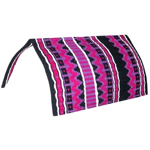 Western Show Horse Saddle Blanket Diseño de Nueva Zelanda Manta de sillín de lana hecha a mano Top Wool Saddle Pad Size - Product Image 2