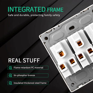 <span class=keywords><strong>Enchufe</strong></span> de Pared Universal Estándar con <span class=keywords><strong>Doble</strong></span> USB y USB Plus Tipo-C, Tipo 86*86, <span class=keywords><strong>Enchufe</strong></span> Eléctrico de Fábrica, Precio al por Mayor - Product Image 4