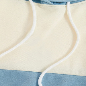 เสื้อฮู้ดดี้ผู้ชายแบบกำหนดเอง เสื้อฮู้ดดี้ผู้หญิงลำลอง สีสันตัดกัน - Product Image 4