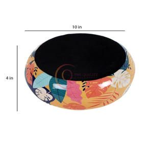 Plateau de service en bois naturel fait à la main avec design contrasté pour ajouter du style à n'importe quel repas pour servir des salades - Product Image 3