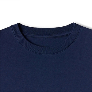 <b>High</b> Quality Men's Casual O-<b>Neck</b> Long Sleeve Full <b>T</b>-<b>Shirt</b> Custom Logo Printed Solid Pattern Cotton/Bamboo Fiber Plain <b>Shirt</b> - Product Image 6