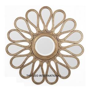 Espejo de Pared de Hierro para Sala de Estar Moderna de Lujo, Decoración Metálica para Entrada o Pasillo, Espejo con Marco Negro para Colgar en la Pared - Product Image 2