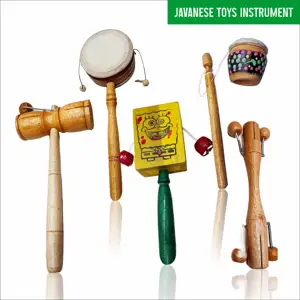 पारंपरिक संगीत वाद्ययंत्र जावानीस खिलौने