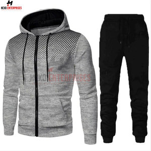 Wholesale Quality Fall <b>Running</b> Set Men Long Sleeve <b>Jacket</b> Sweatpants Sportswear Fitness Hoodies Sweatshirt Male Tracksuit - Product Image 5