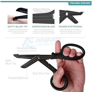 Tijeras de utilidad médica personalizadas profesionales, fuente de alimentación Manual, tijeras de vendaje de acero, base de instrumento quirúrgico - Product Image 3