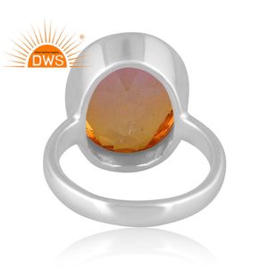 แหวนควอตซ์แบบซ้อนได้ทำจากเงินแท้ไบโอมอร์แกไนต์แบบคู่สำหรับผู้ผลิตเครื่องประดับควอตซ์แบบปรับแต่งได้ - Product Image 4