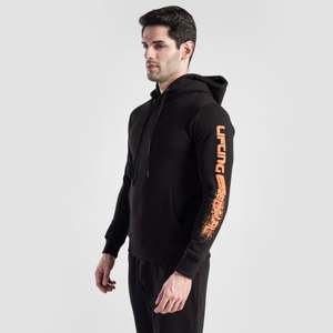 Sudadera con Capucha Negra GAI Essential, 500gsm, Felpa Francesa, Lavado Ácido y Bordado 3D, Talla XL, Sudadera con Estampado - Product Image 1