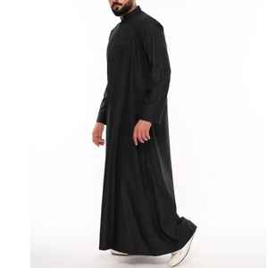 Thobes de Dubaï pour hommes, vêtements islamiques musulmans de qualité supérieure, Thobe Jubba Kaftan Abaya pour hommes - Product Image 3