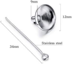 สร้อยคอโกศลายเข็มทิศโคลเวอร์สำหรับขี้เถ้าสำหรับผู้ชายผู้หญิงเครื่องประดับสำหรับงานศพจี้ที่ระลึกขนาดตามสั่ง - Product Image 4