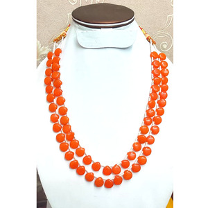 Collier Mala en perles de poires d'onyx vert, pendentif en cristal, cadeau pour femmes, 2 couches, collier de perles de briolette, cadeaux - Product Image 5