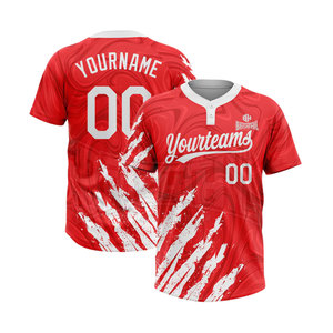 เสื้อซอฟต์บอลใส่ได้ทั้งชายและหญิงผ้าเจอร์ซี่แห้งเร็วดีไซน์ใหม่ล่าสุด - Product Image 1