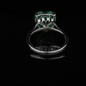 Bague en diamant de luxe de laboratoire 5 carats EF couleur VS1 clarté taille coeur or Rose or argent IGI SGL bijoux certifiés - Product Image 5