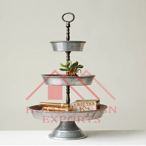 ถาดเหล็กชุบสังกะสี2ชั้นสำหรับเครื่องครัวดีไซน์ล่าสุดถาด2022เป็นมิตรกับสิ่งแวดล้อม - Product Image 2