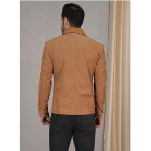 Abrigo Cruzado Beige de la Mejor Calidad, Ligero, de Viscosa y Algodón, para Eventos Empresariales y Uso Diario, Disponible al Mejor Precio - Product Image 1