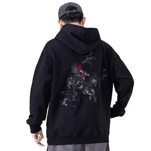 Sudadera con capucha bordada con precio de calidad al por mayor, Sudadera con capucha bordada transpirable de alta calidad para hombre, Sudadera con capucha bordada térmica de gran tamaño - Product Image 2