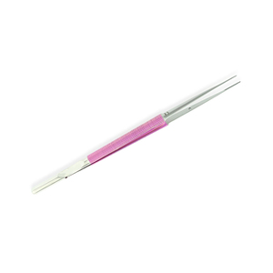 Micro-pince chirurgicale Debekay TC de qualité chirurgicale, poignée enduite de rose, micro-pince chirurgicale allemande droite en acier inoxydable ronde - Product Image 2