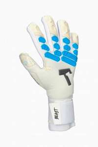 Gants de gardien de but en cuir au design personnalisé poignée en latex orange fluo haute visibilité performance imperméable unisexe SP Branding - Product Image 3