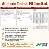 [Testé pour l'aflatoxine] Grains d'arachides rouges en vrac |   24/28 Skin-On |   Conforme à la réglementation européenne 2023/915 |   Fournisseur NIHEWAN