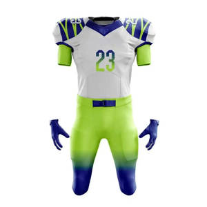 High Quality American <b>Football</b> Uniforms 2025 Customized New Style Green And <b>White</b> Color American <b>Football</b> Uniform - Product Image 1