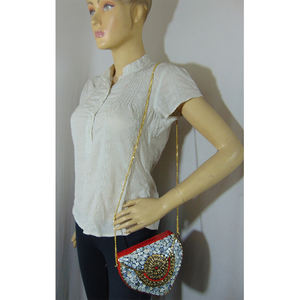 Pochettes de luxe en mosaïque métallique les plus vendues Sacs à main fantaisie pour femmes disponibles à un prix abordable - Product Image 5