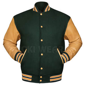 Veste Letterman de haute qualité à bas prix Veste d'hiver Letterman pour hommes de couleur contrastée au design unique - Product Image 4