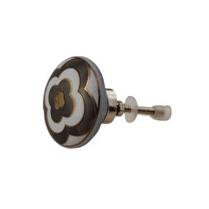 Poignées d'armoire à tiroirs en céramique de luxe marocaines noir/gris/or Design traditionnel pour chambre à coucher cuisine salle de bain meubles faciles - Product Image 2