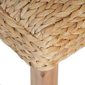 Hanh-Woven Indoor Wicker Benches Water Hyacinth Entryway <b>Stools</b> & <b>Ottomans</b> - Product Image 3