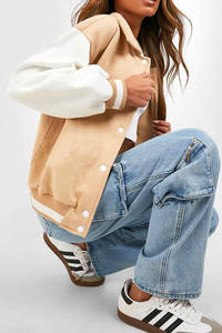 Dernières vestes universitaires pour femmes en laine et cuir avec logo personnalisé, broderie, lettres universitaires, vestes universitaires 2024 - Product Image 5