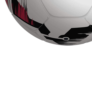 Balón de fútbol personalizado, blanco, rojo y negro, cuero PU cosido a máquina, tamaño 5, pelota de entrenamiento para deportes al aire libre - Product Image 5