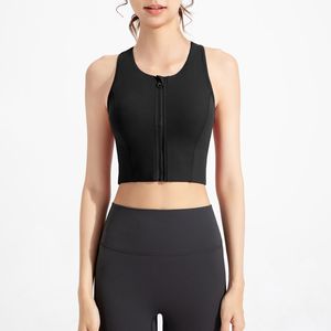 สปอร์ตบราสตรีแบบปรับแต่งได้มีซิปด้านหน้าเสื้อชั้นในแบบถักแบบลำลองสำหรับออกกำลังกายในฤดูร้อน - Product Image 5