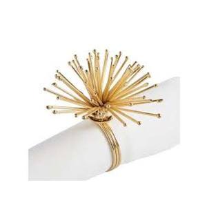 Servilletero redondo dorado, Decoración de mesa, exquisito hotel, servilletero, diseñador, forro en relieve, diseño, aspecto real, juego de vajilla - Product Image 6