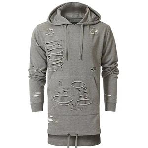 Vente en gros 3d Puff Imprimé Personnalisé Distressed Broderie Hoodies Unisex Plain Pullover Heavy Weight Creen Printed Hoodies - Product Image 5