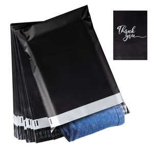 Logotipo personalizado para bolsas de correo polivinílico para pequeñas empresas Embalaje de envío biodegradable para enviar por correo con mensaje 'Gracias' - Product Image 2