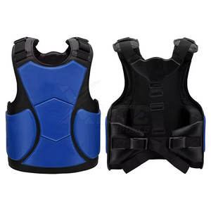 Protège-poitrine en cuir durable pour l'entraînement aux arts martiaux, protection corporelle avec absorption des chocs, confort et mobilité - Product Image 6
