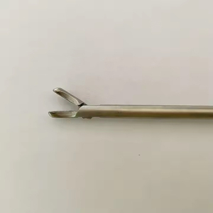 Gran oferta, mango axial de portaagujas laparoscópico alemán, curvas de mandíbula derecha con agarre ergonómico, aprobado por CE ISO - Product Image 4